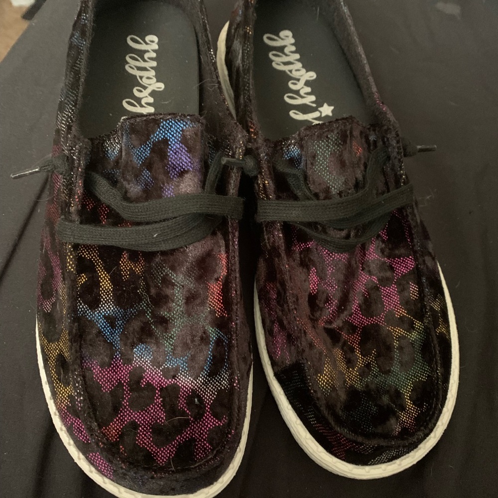 Gypsy jazz leopard shoes size 8.5.  Worn once.